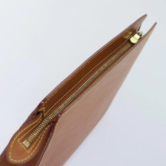 LOUIS VUITTON Epi Pochette Homme Clutch Bag Brown Zipangu Gold M52528 Auth 92635 - Picture 6 of 16